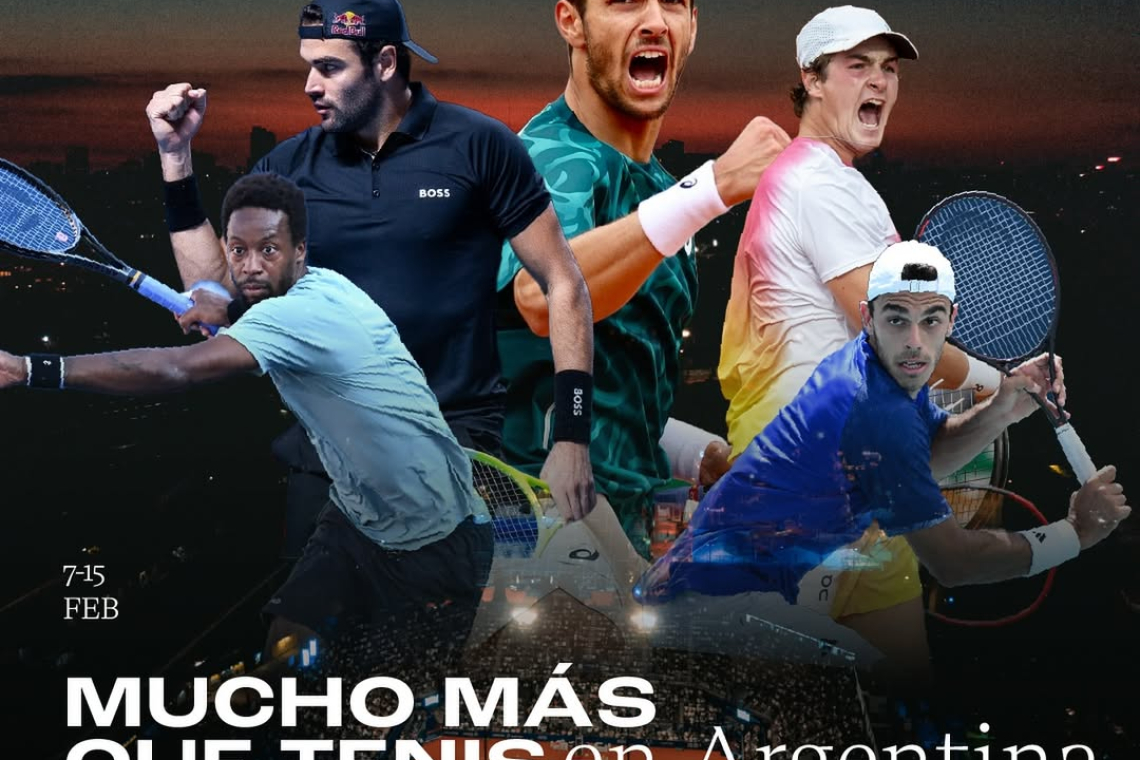 Estrellas internacionales del tenis brillarán en el IEB+ Argentina Open 2026